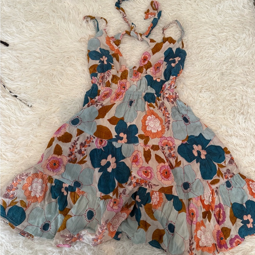 Blue and Pink Floral Angie dress